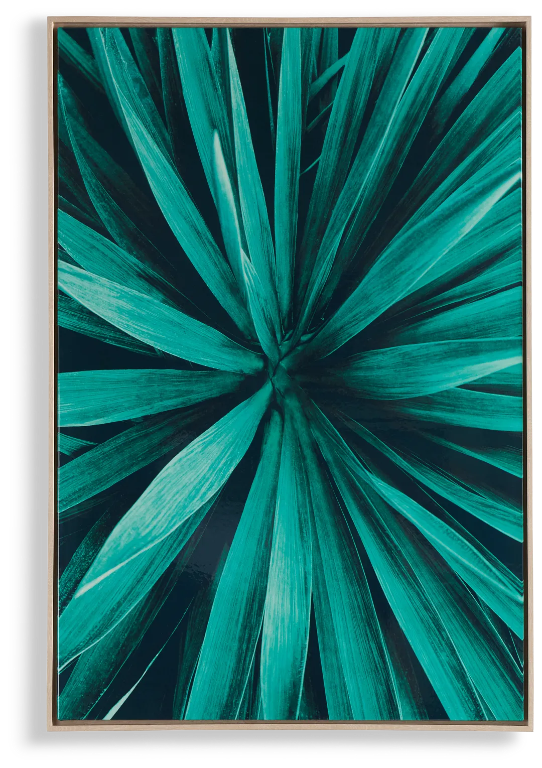 Blades Green Framed Wall Art