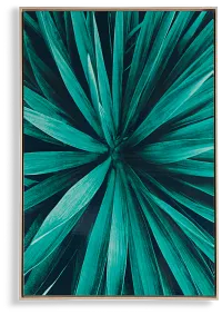 Blades Green Framed Wall Art