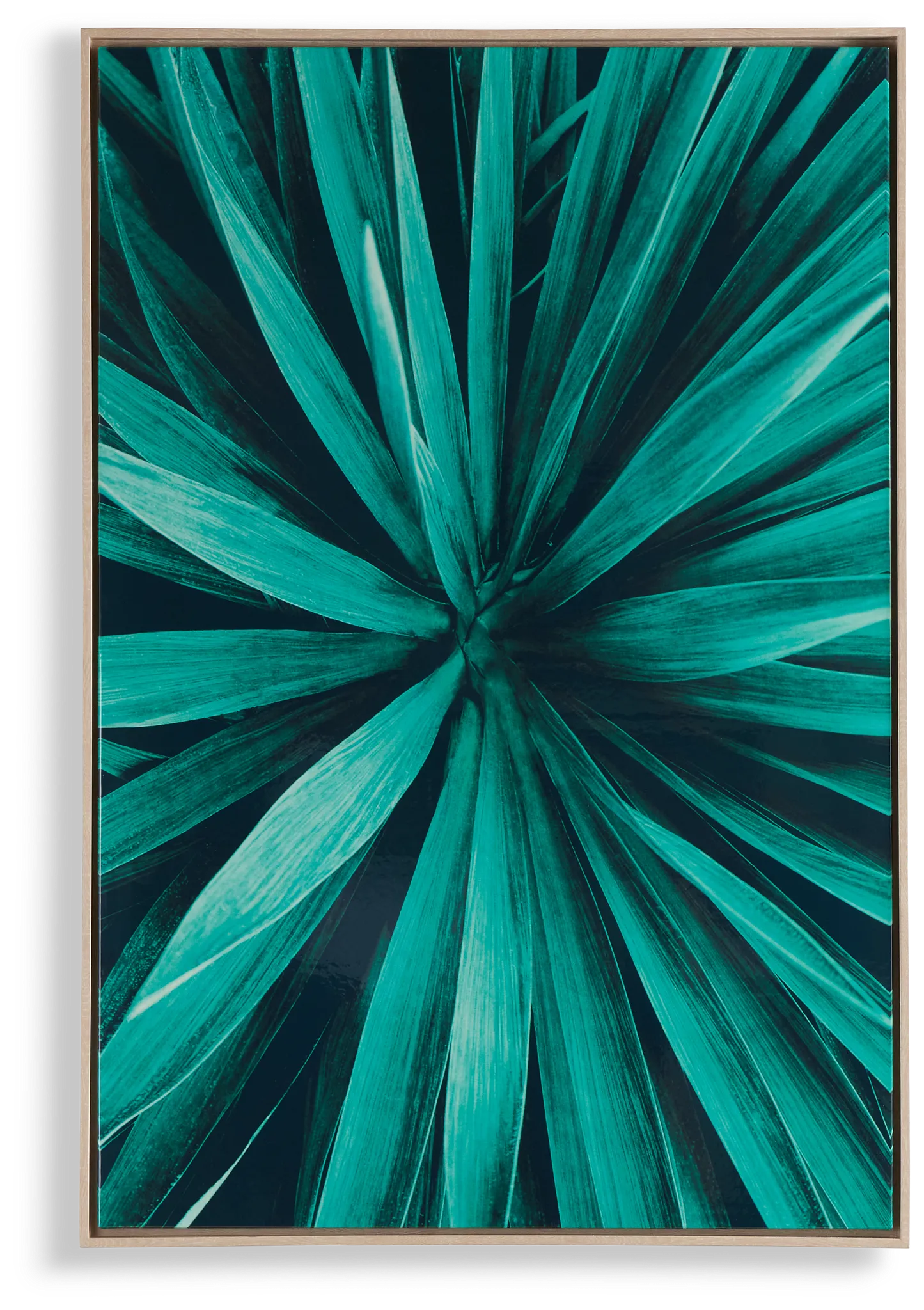 Blades Green Framed Wall Art