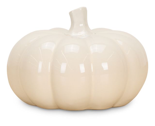 Pumpkin White Medium Tabletop Accessory