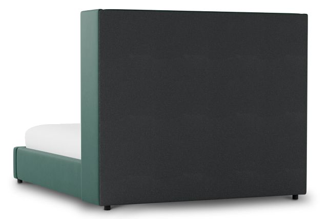 Captiva Joya Green 60" Upholstered Shelter Bed