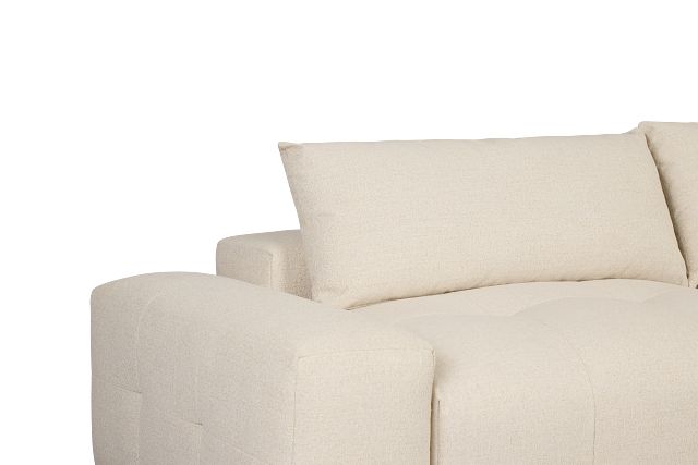 Remi Light Beige Fabric 2-piece Modular Sofa