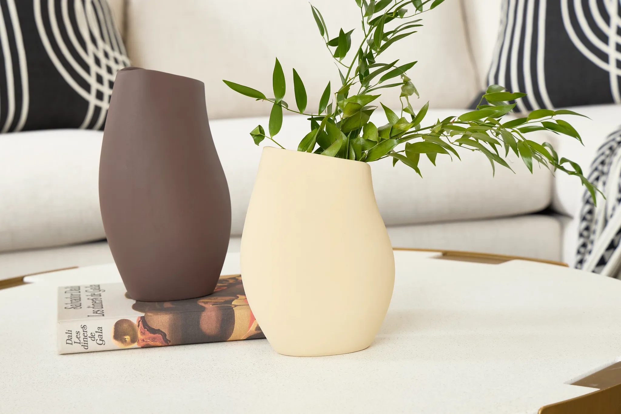 Baize Beige Small Vase