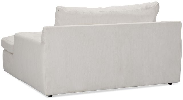 Stella Ivory Fabric Chaise