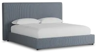 Grayton Lucy Navy 54" Upholstered Platform Bed