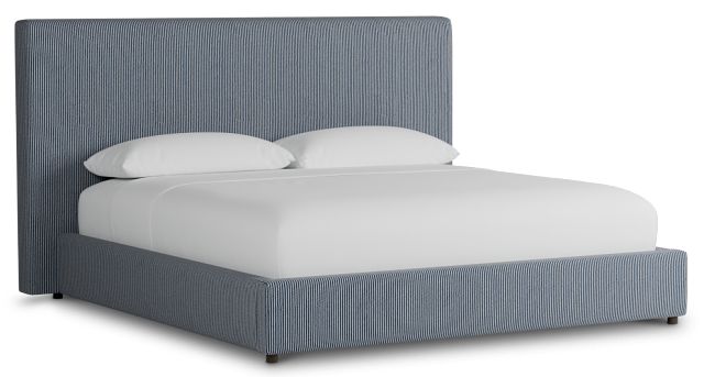 Grayton Lucy Navy 54" Upholstered Platform Bed
