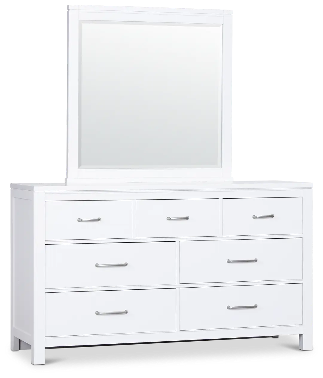 Carolina White Dresser & Mirror Carolina White Dresser & Mirror