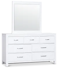 Carolina White Dresser & Mirror