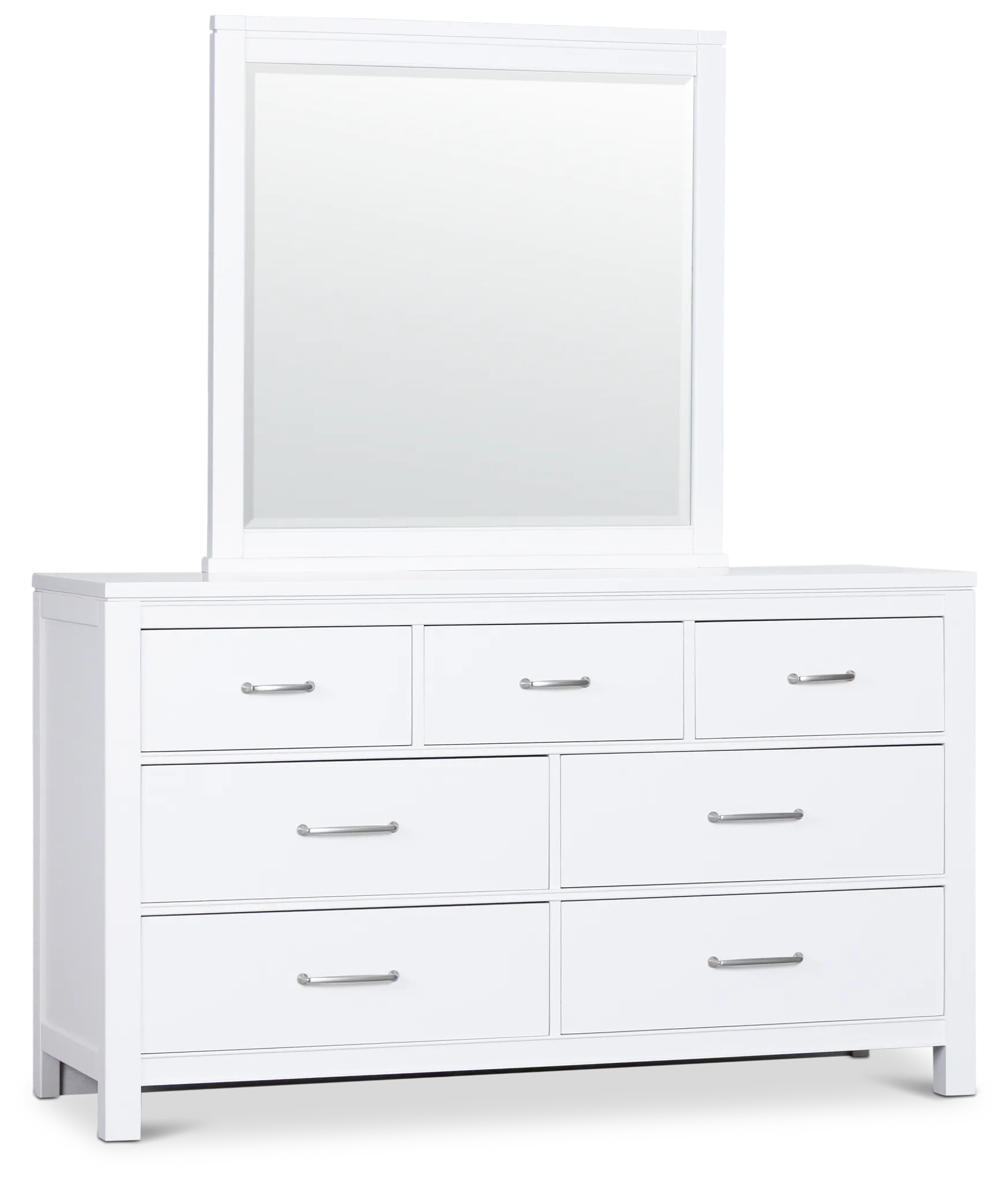 Carolina White Dresser & Mirror