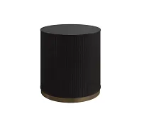 Delphi Dark Gray Round End Table