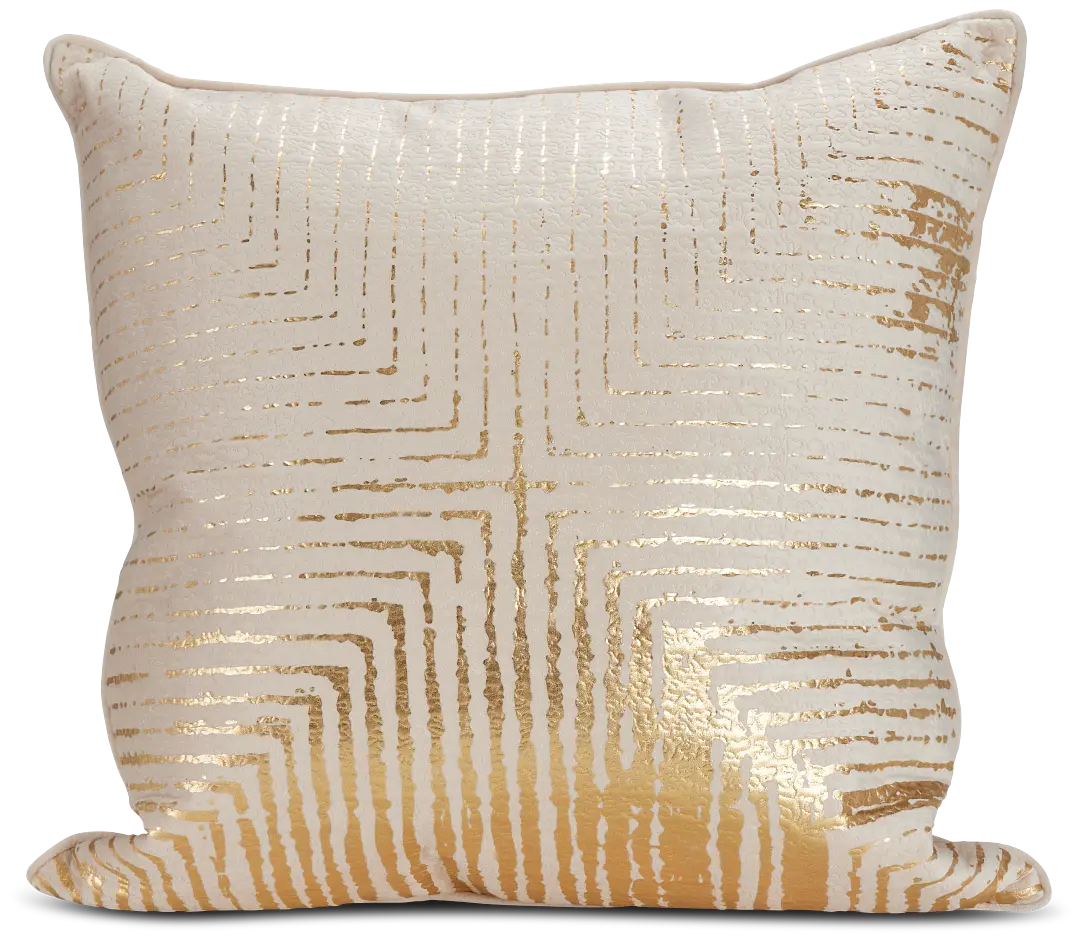 Lara Beige 22" Square Accent Pillow Lara Beige 22" Square Accent Pillow