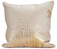 Lara Beige 22" Square Accent Pillow