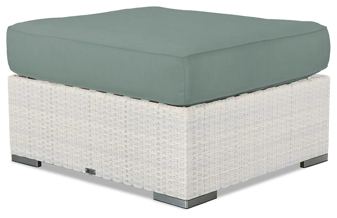 Biscayne Teal Ottoman Biscayne Teal Ottoman