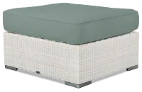 Biscayne Teal Ottoman