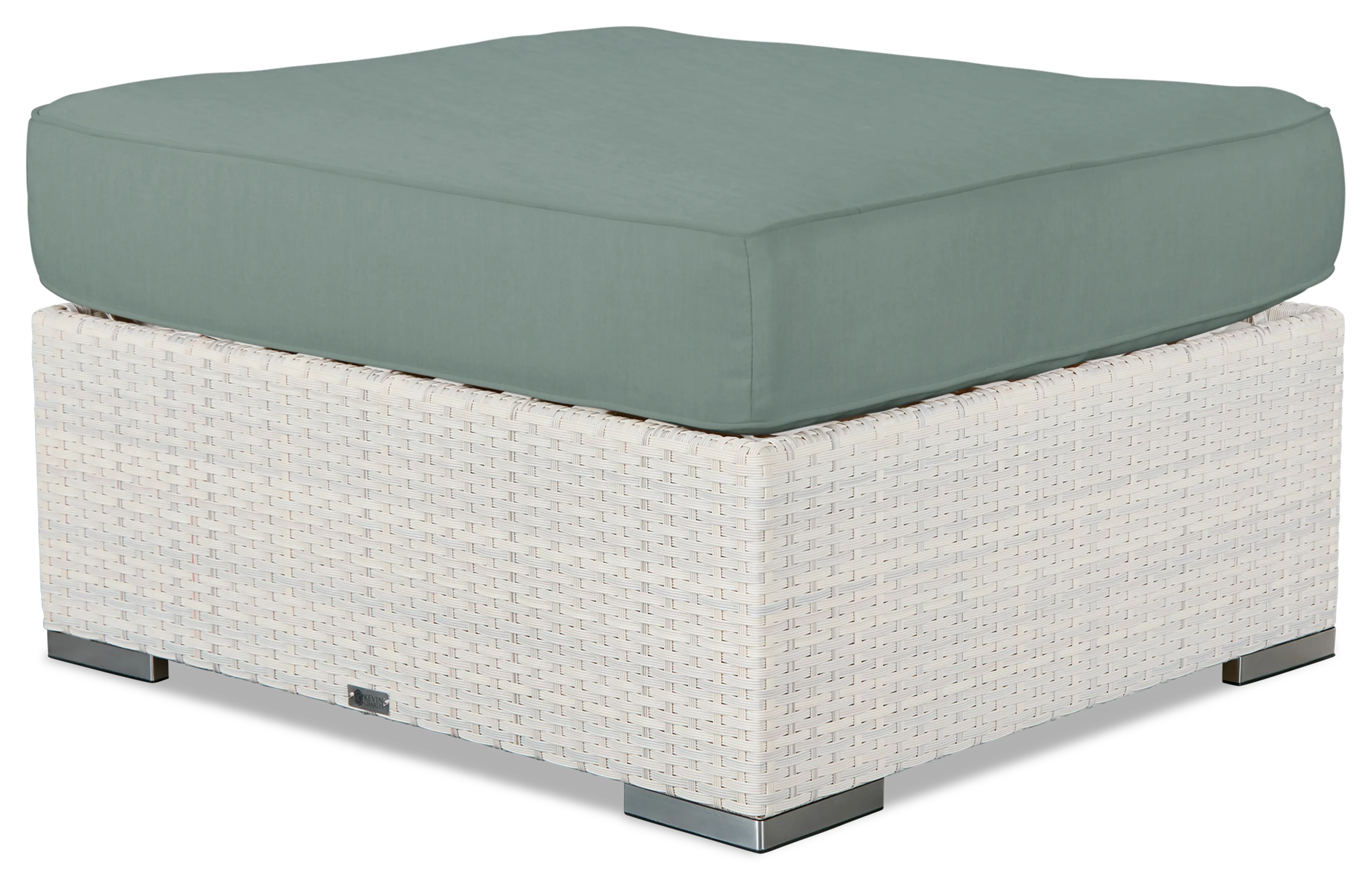Biscayne Teal Ottoman Biscayne Teal Ottoman