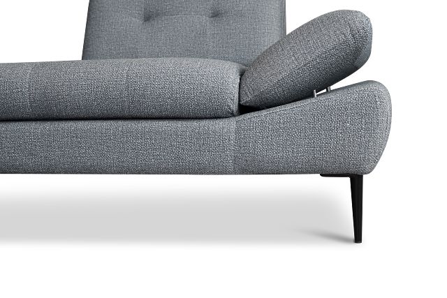 Micah Dark Gray Fabric Right Chaise Sectional