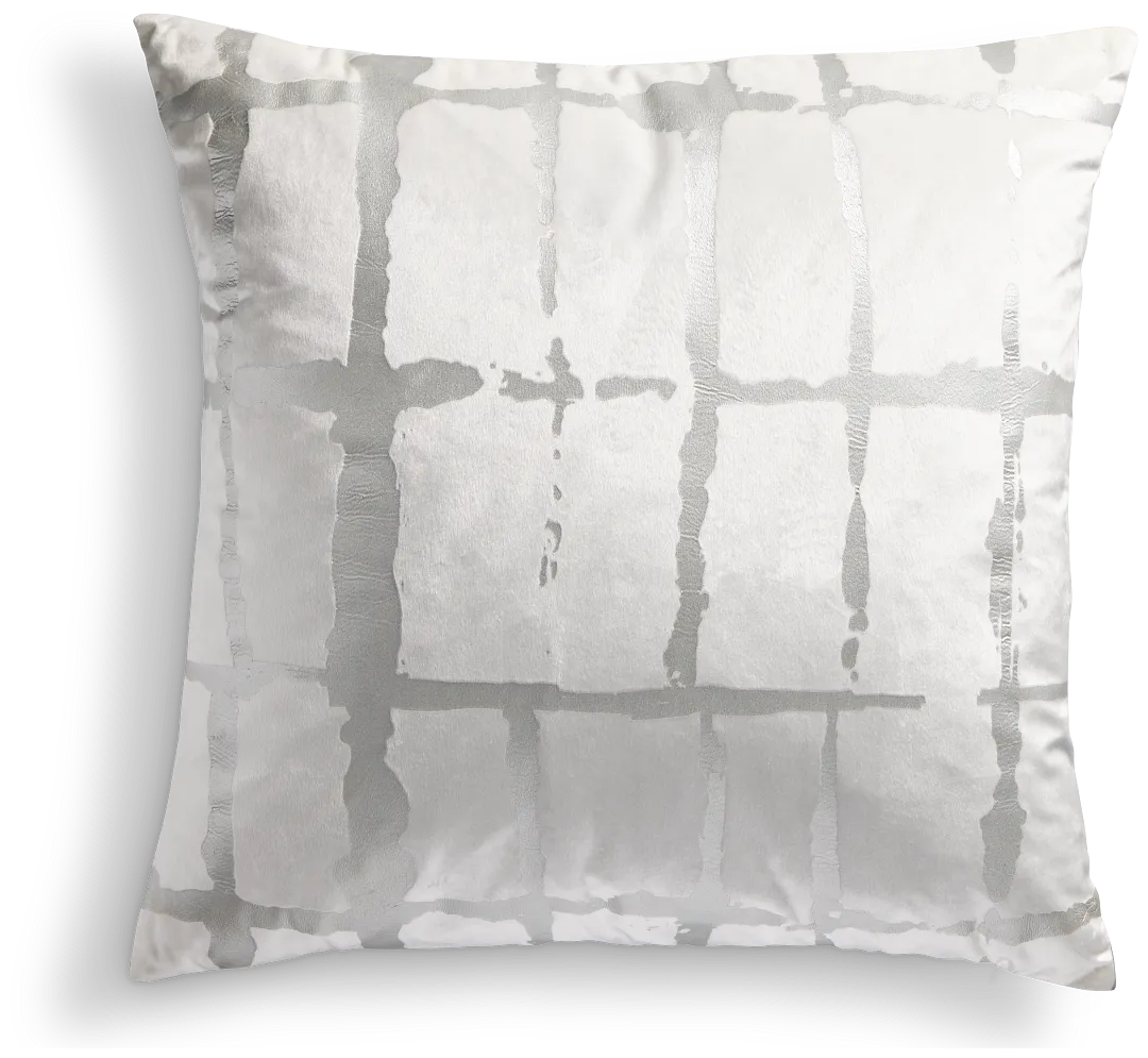 Kylee Silver 22" Accent Pillow