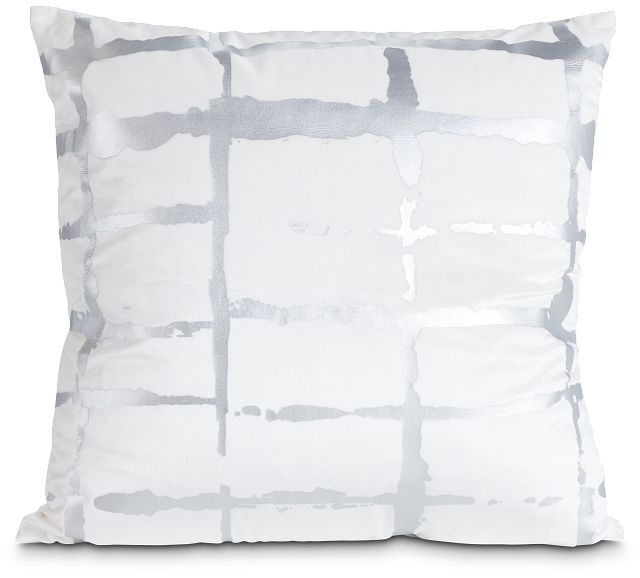Kylee Silver 22" Accent Pillow