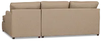 Tate Brown Fabric Right Chaise Sectional