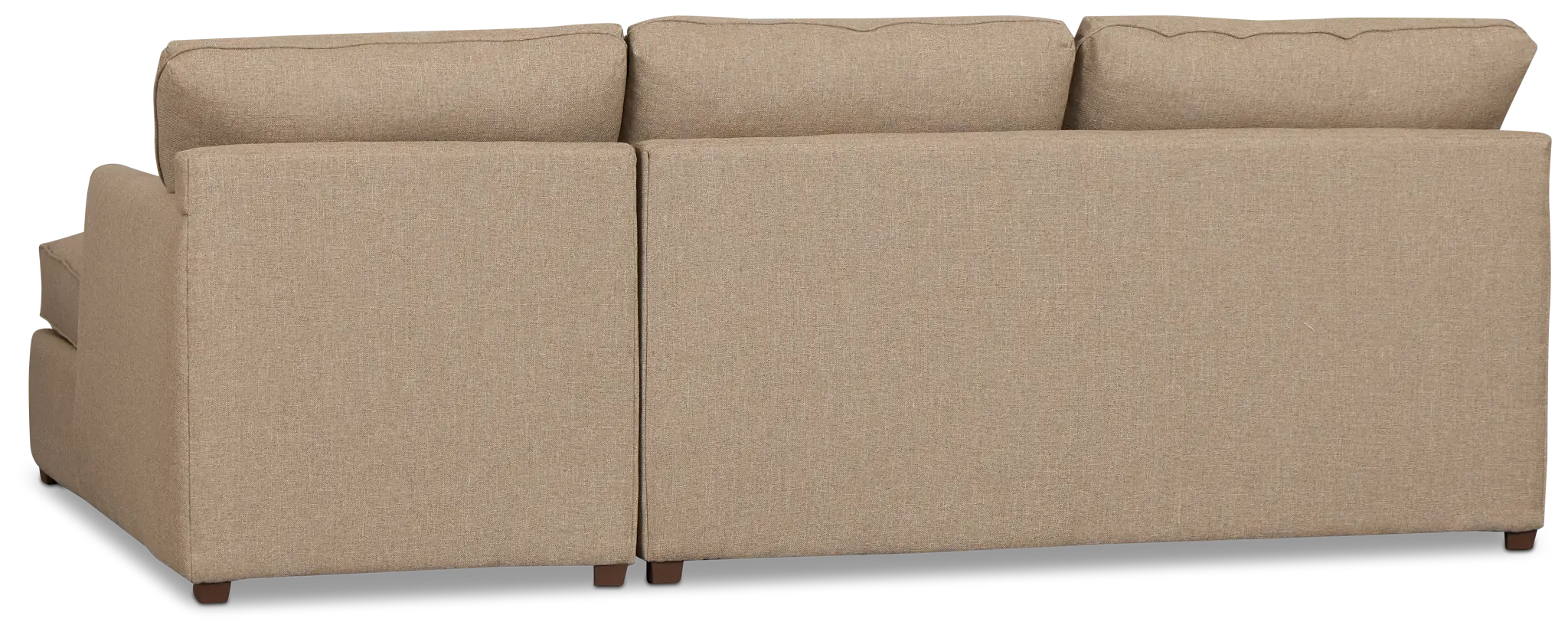 Tate Brown Fabric Right Chaise Sectional Tate Brown Fabric Right Chaise Sectional