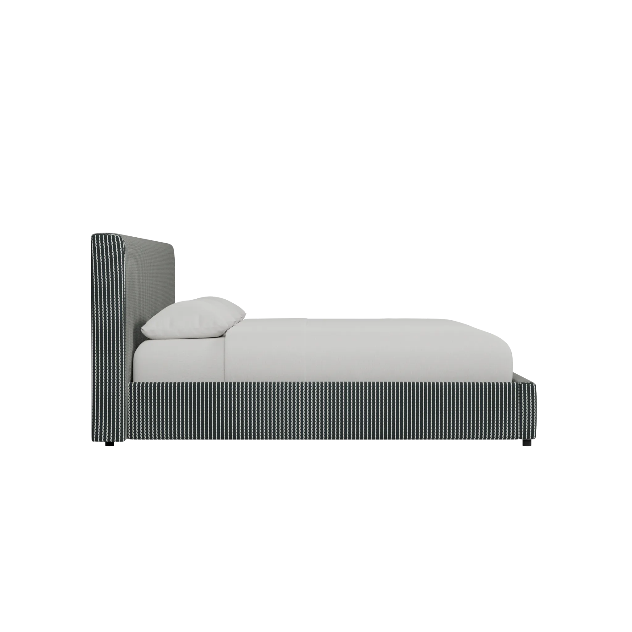 Grayton Lucy Navy 44" Upholstered Platform Bed