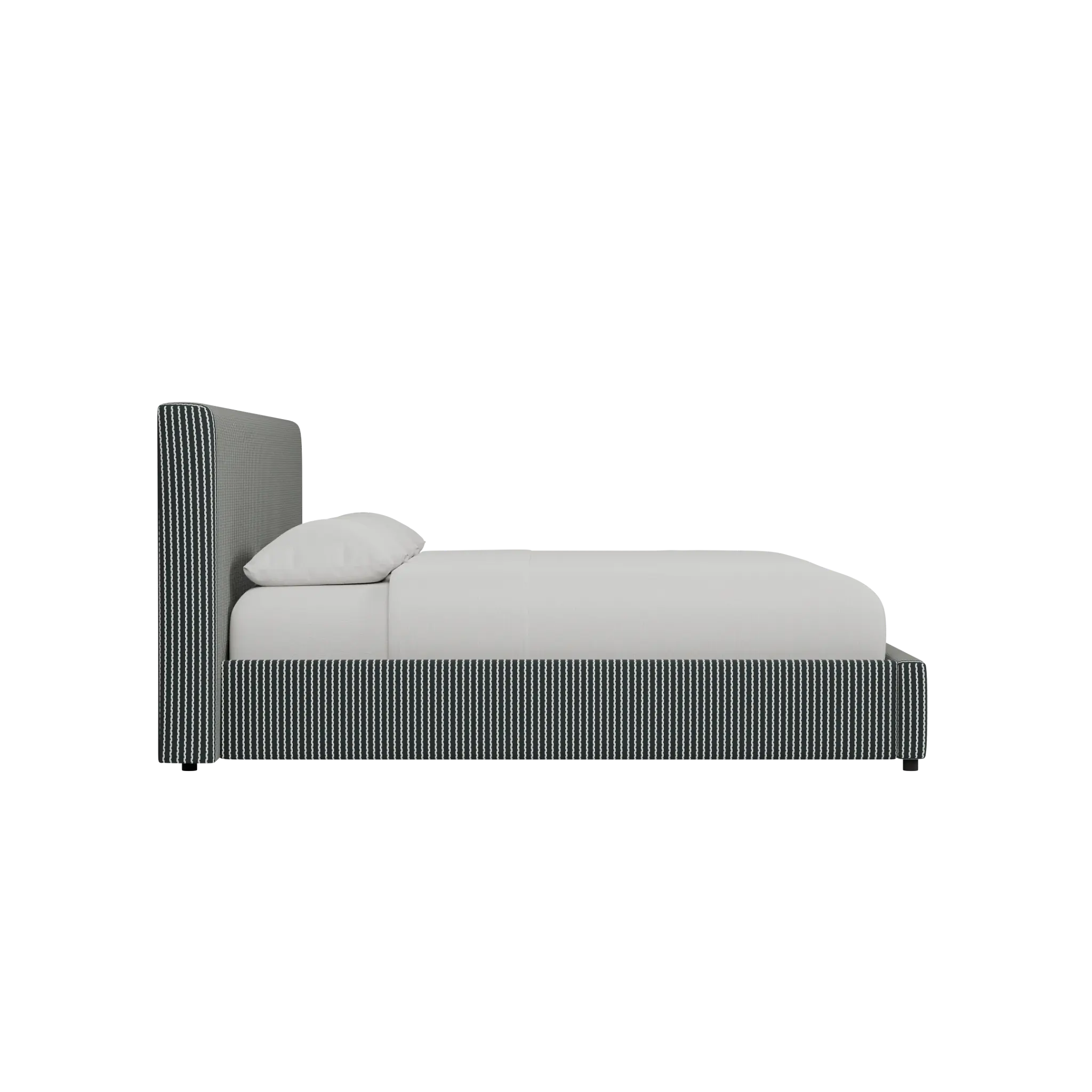 Grayton Lucy Navy 44" Upholstered Platform Bed Grayton Lucy Navy 44" Upholstered Platform Bed