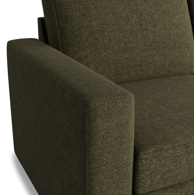 Citymod Green Fabric Small Right Chaise Sectional