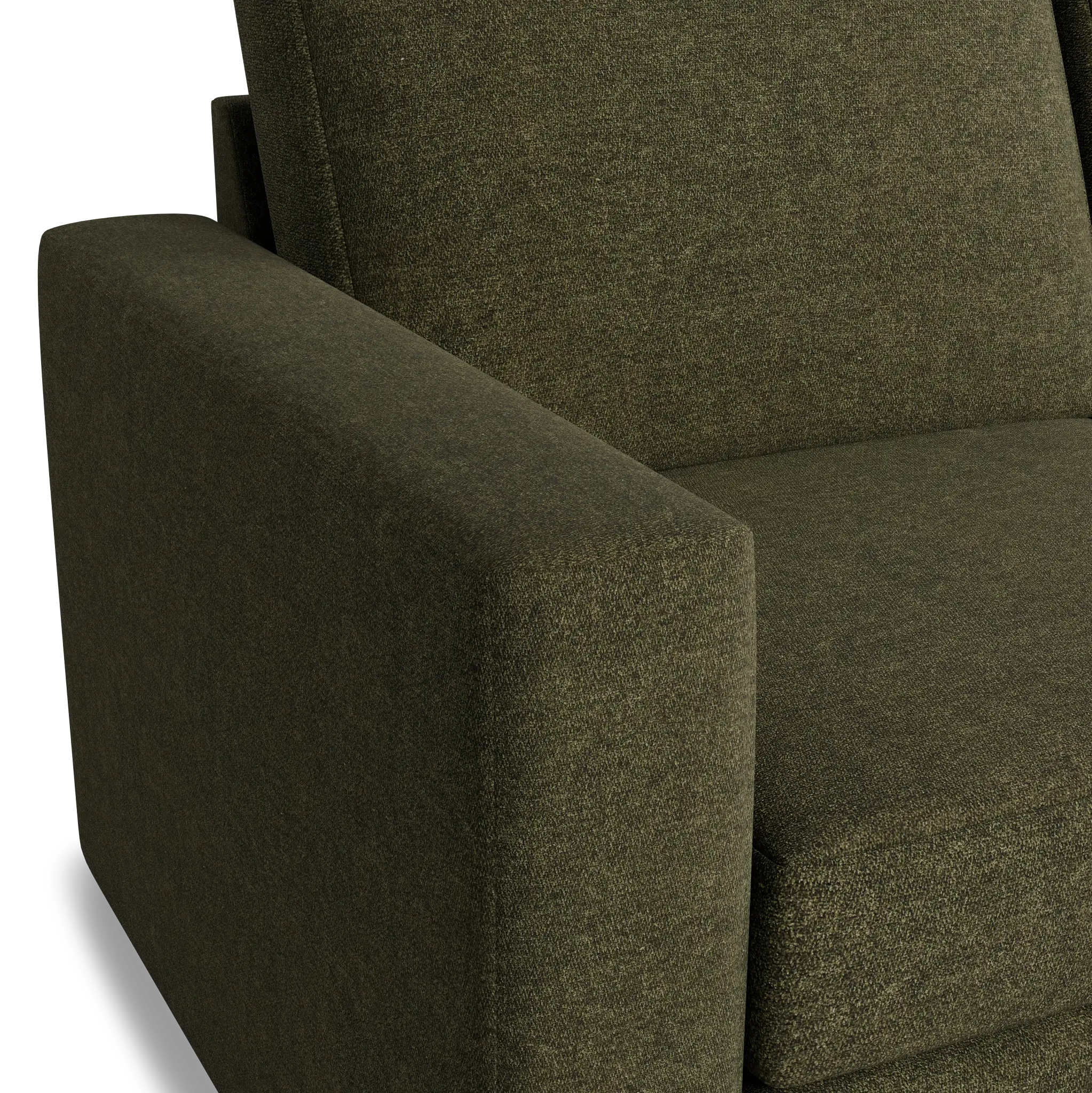 Citymod Green Fabric Small Right Chaise Sectional Citymod Green Fabric Small Right Chaise Sectional