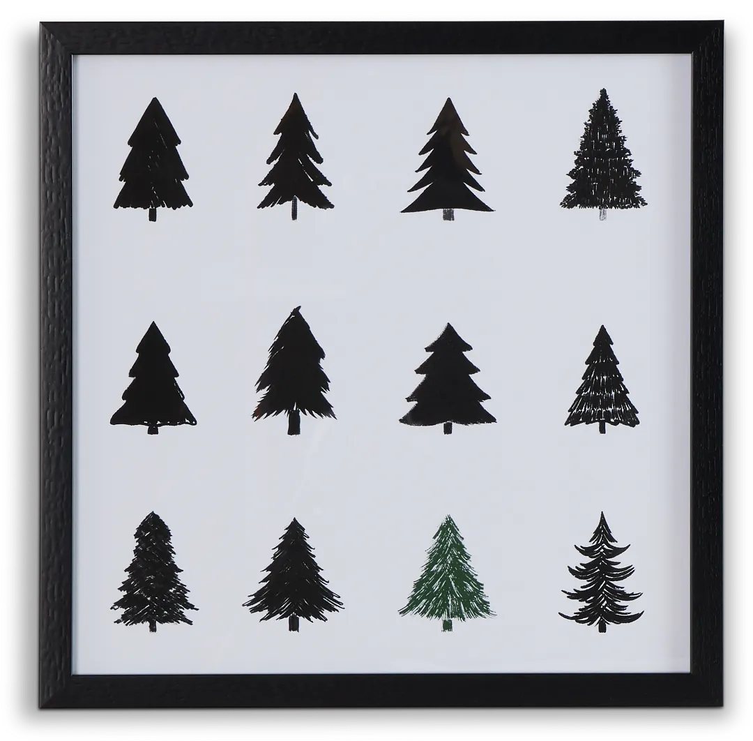 Nichols White Framed Wall Art