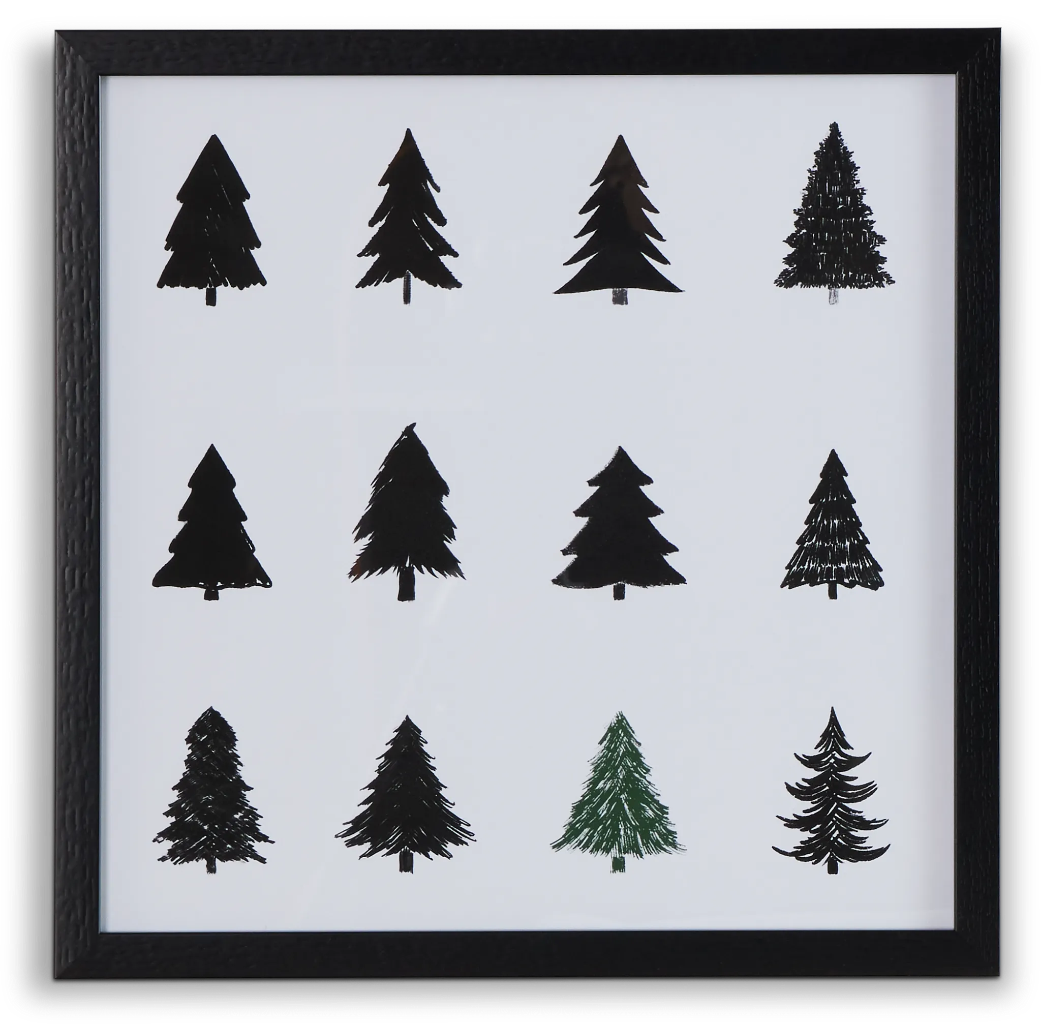 Nichols White Framed Wall Art