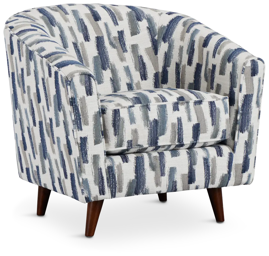 Staccato Navy Fabric Accent Chair Staccato Navy Fabric Accent Chair