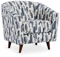 Staccato Navy Fabric Accent Chair