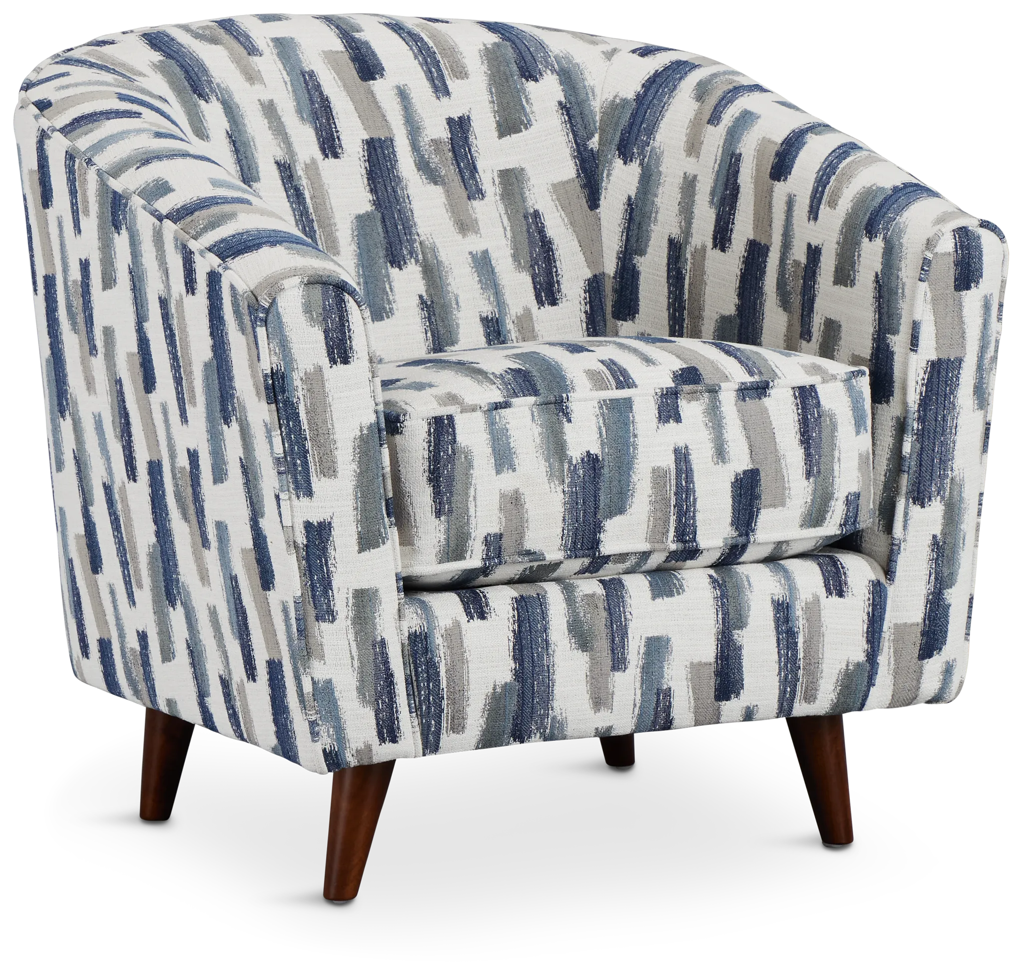 Staccato Navy Fabric Accent Chair