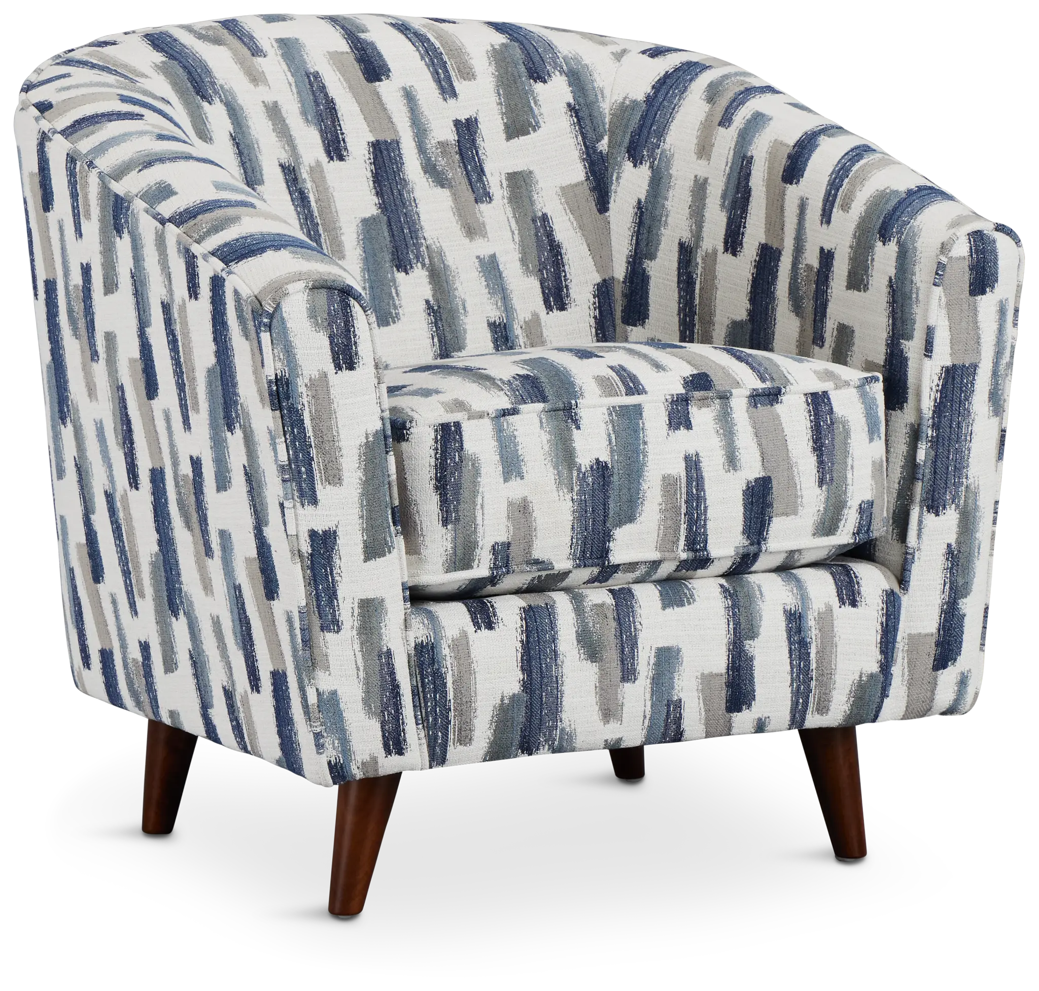Staccato Navy Fabric Accent Chair Staccato Navy Fabric Accent Chair