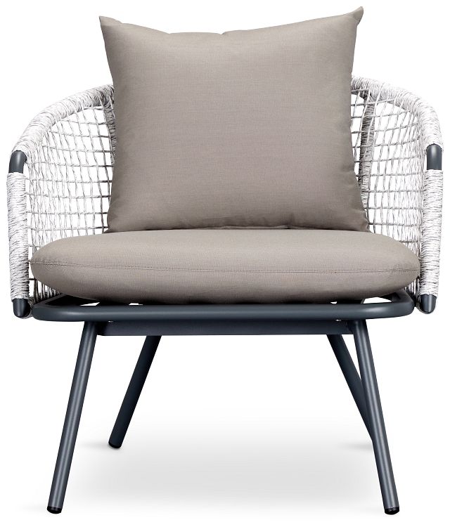 Malaga Gray Woven Arm Chair