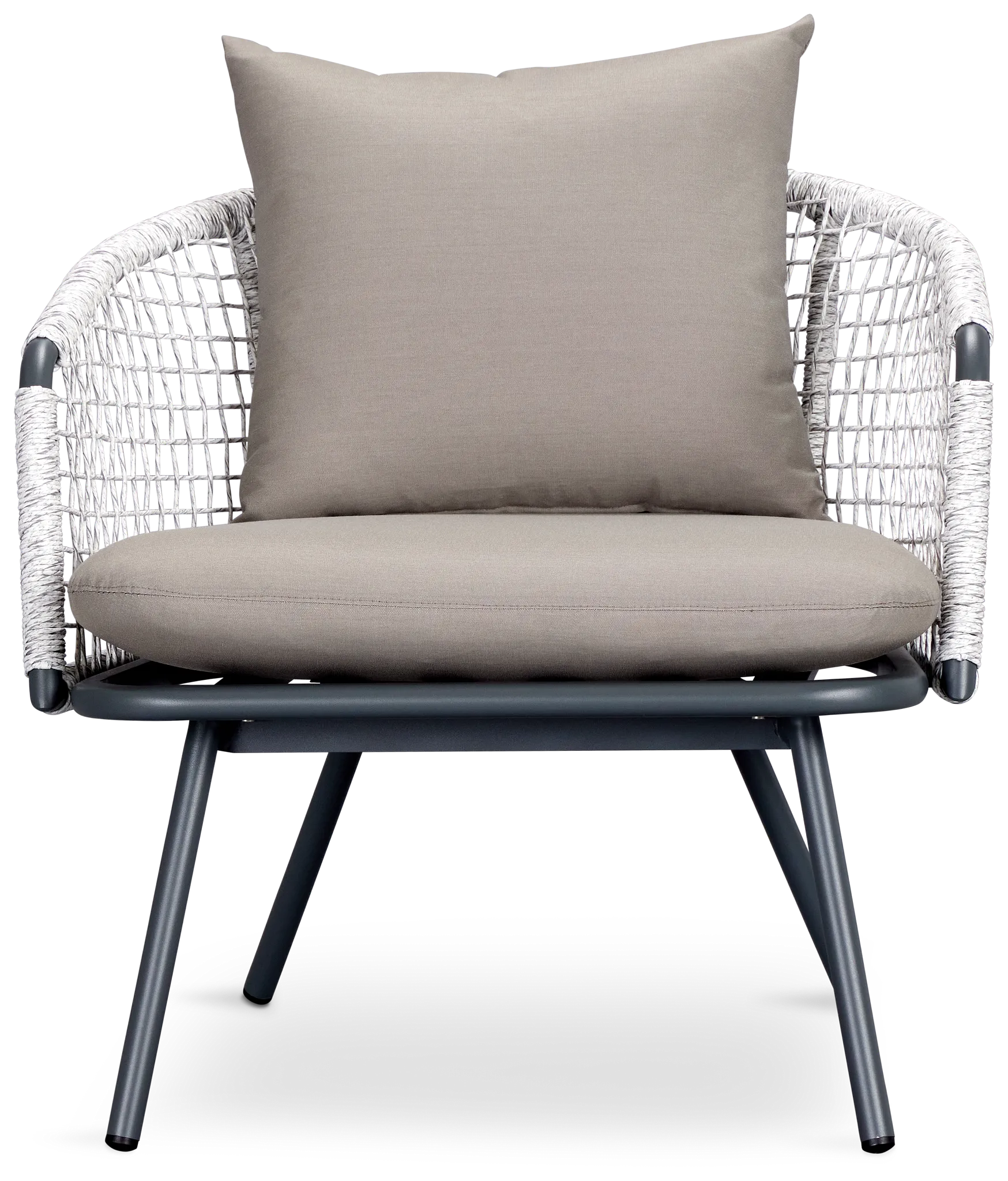 Malaga Gray Woven Arm Chair