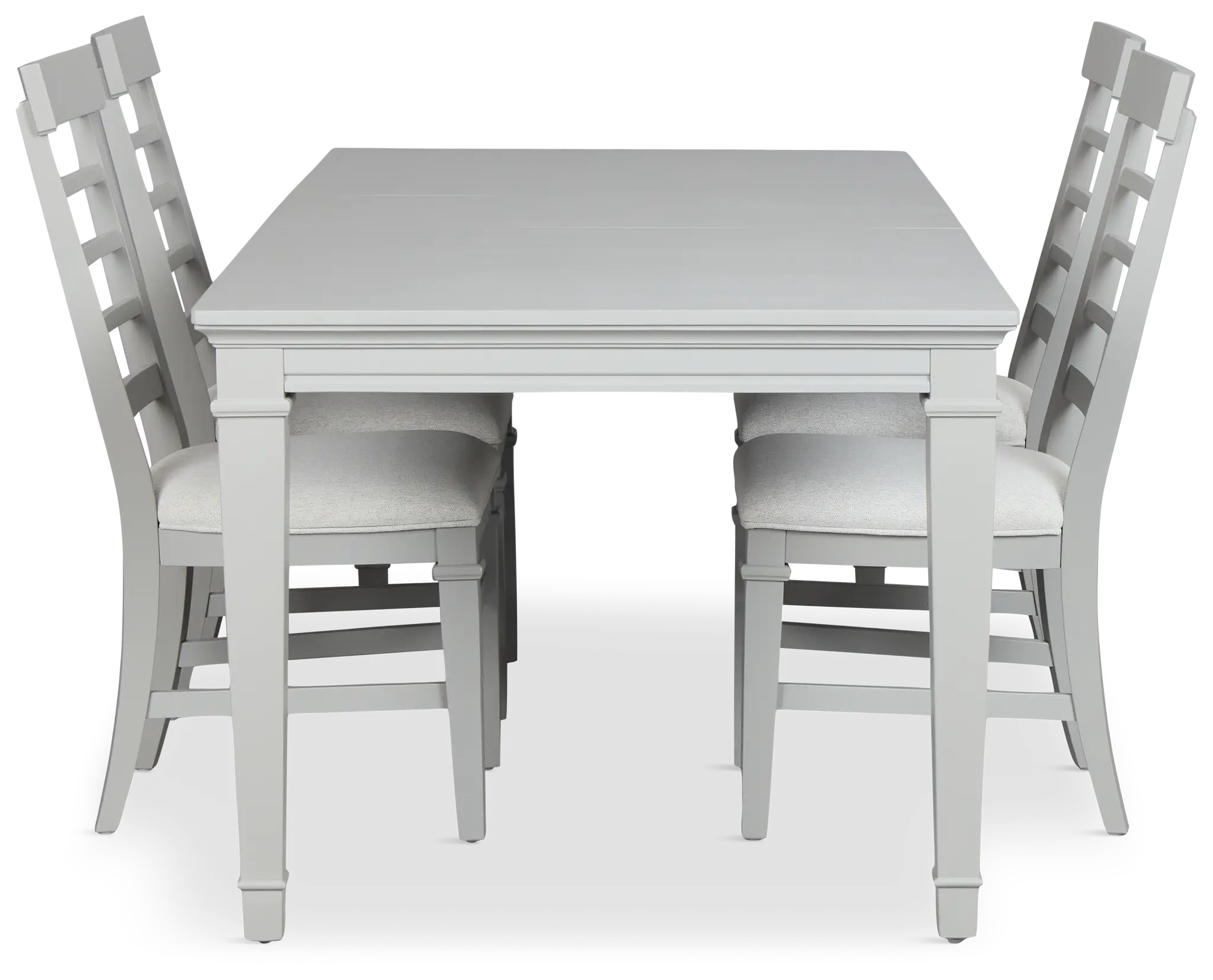 Cape Cod Gray Rect Table & 4 Upholstered Chairs Cape Cod Gray Rect Table & 4 Upholstered Chairs