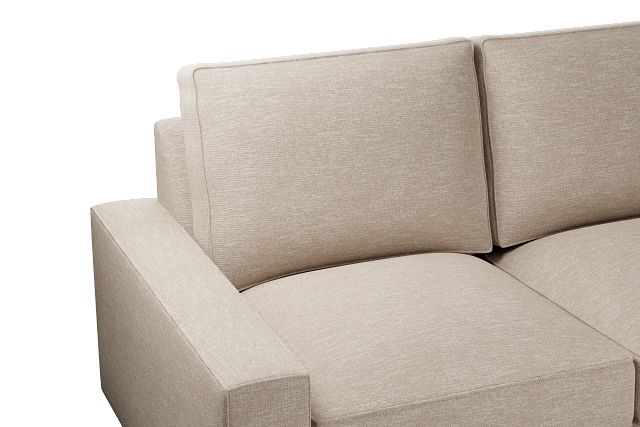 Edgewater Victory Taupe Small Two-arm Sectional
