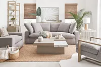 Nixon Light Gray Fabric Sofa