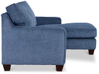 Andie Blue Fabric Right Chaise Sectional