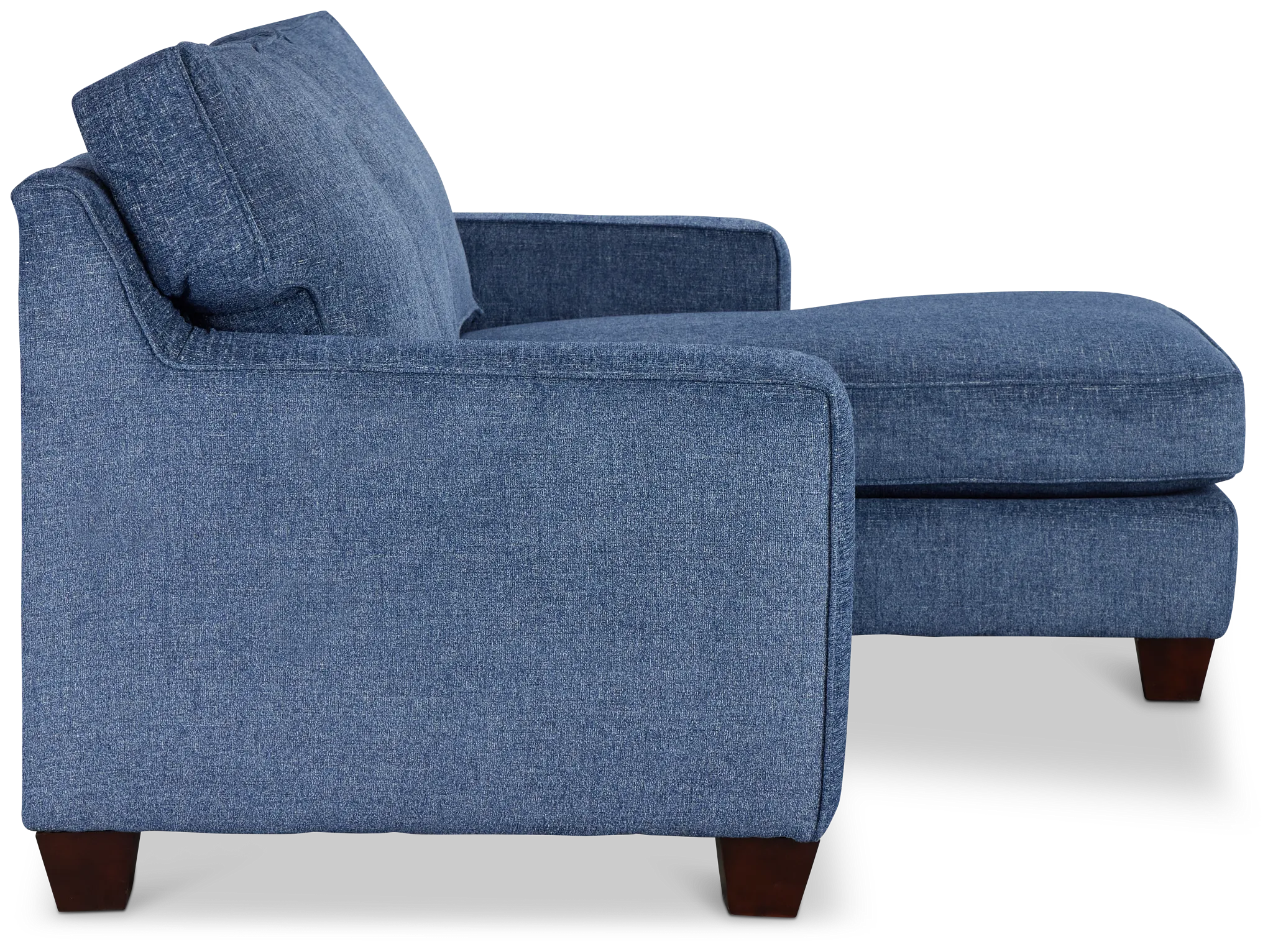 Andie Blue Fabric Right Chaise Sectional