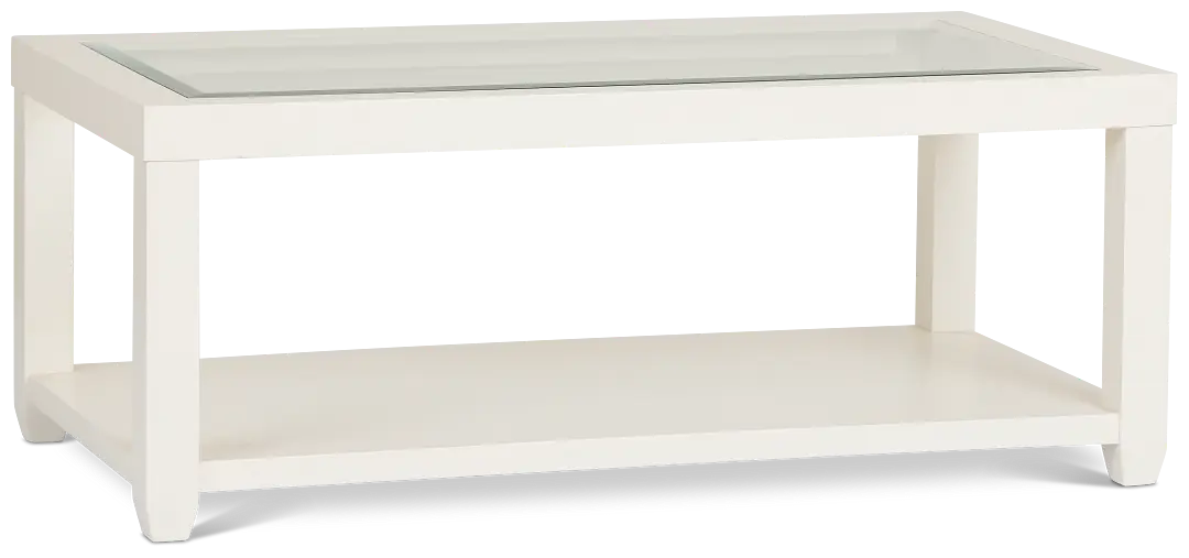 Hurley White Rectangular Coffee Table Hurley White Rectangular Coffee Table