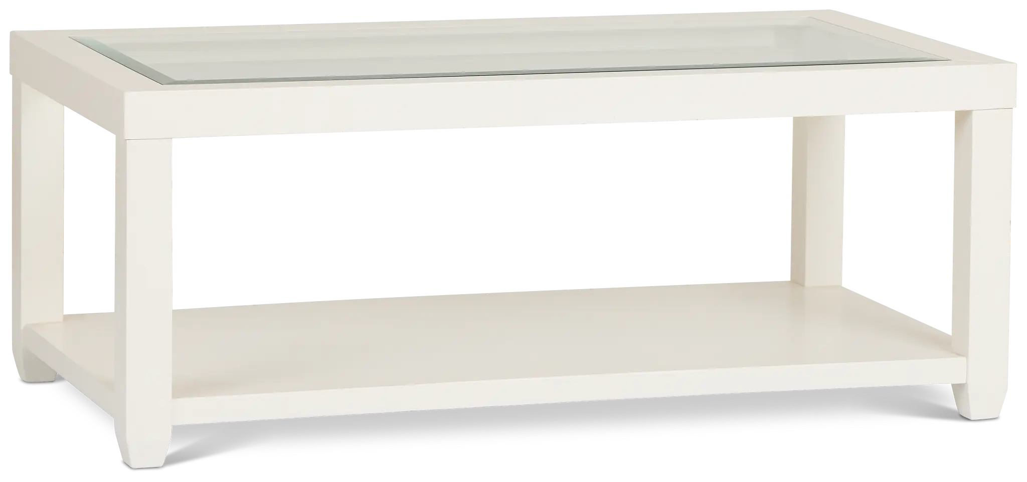 Hurley White Rectangular Coffee Table Hurley White Rectangular Coffee Table