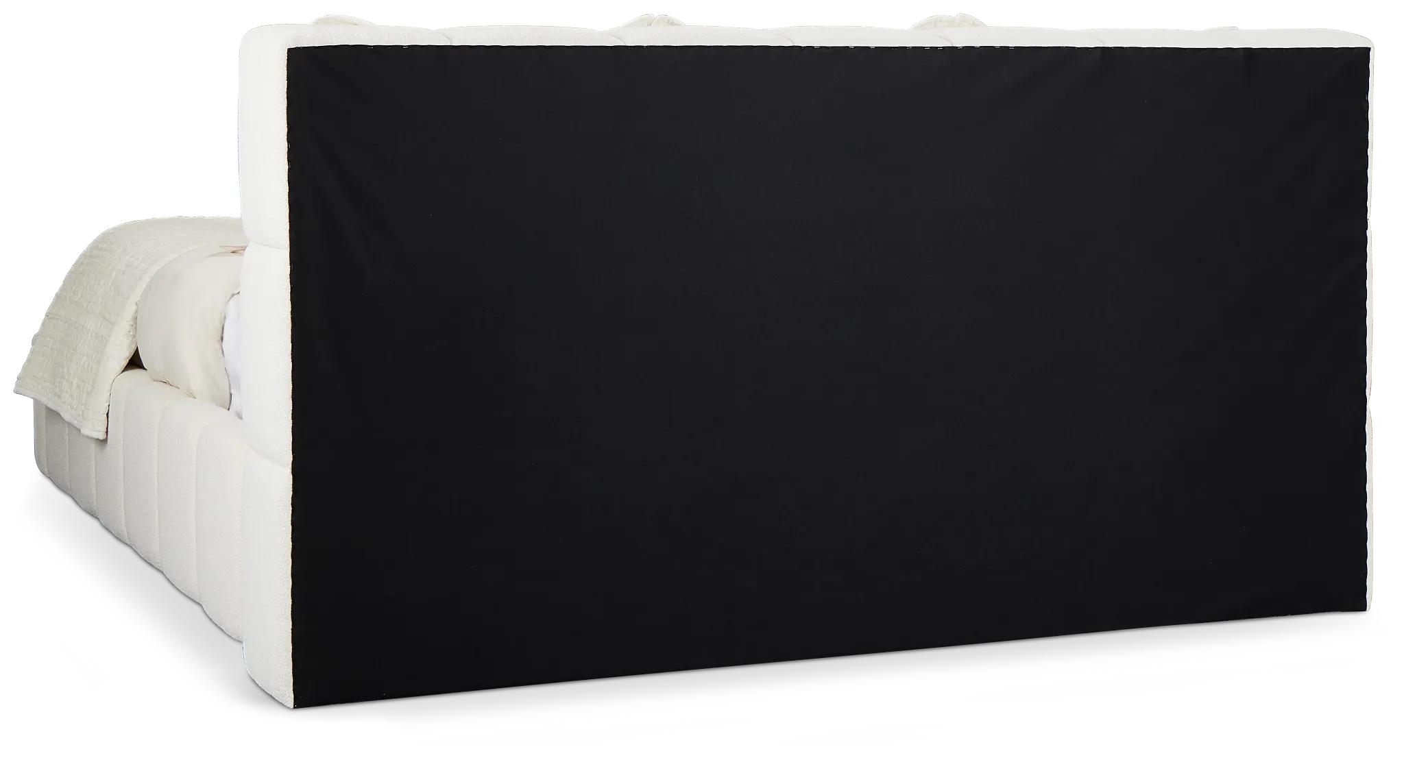 Malibu Light Beige Tufted Platform Bed