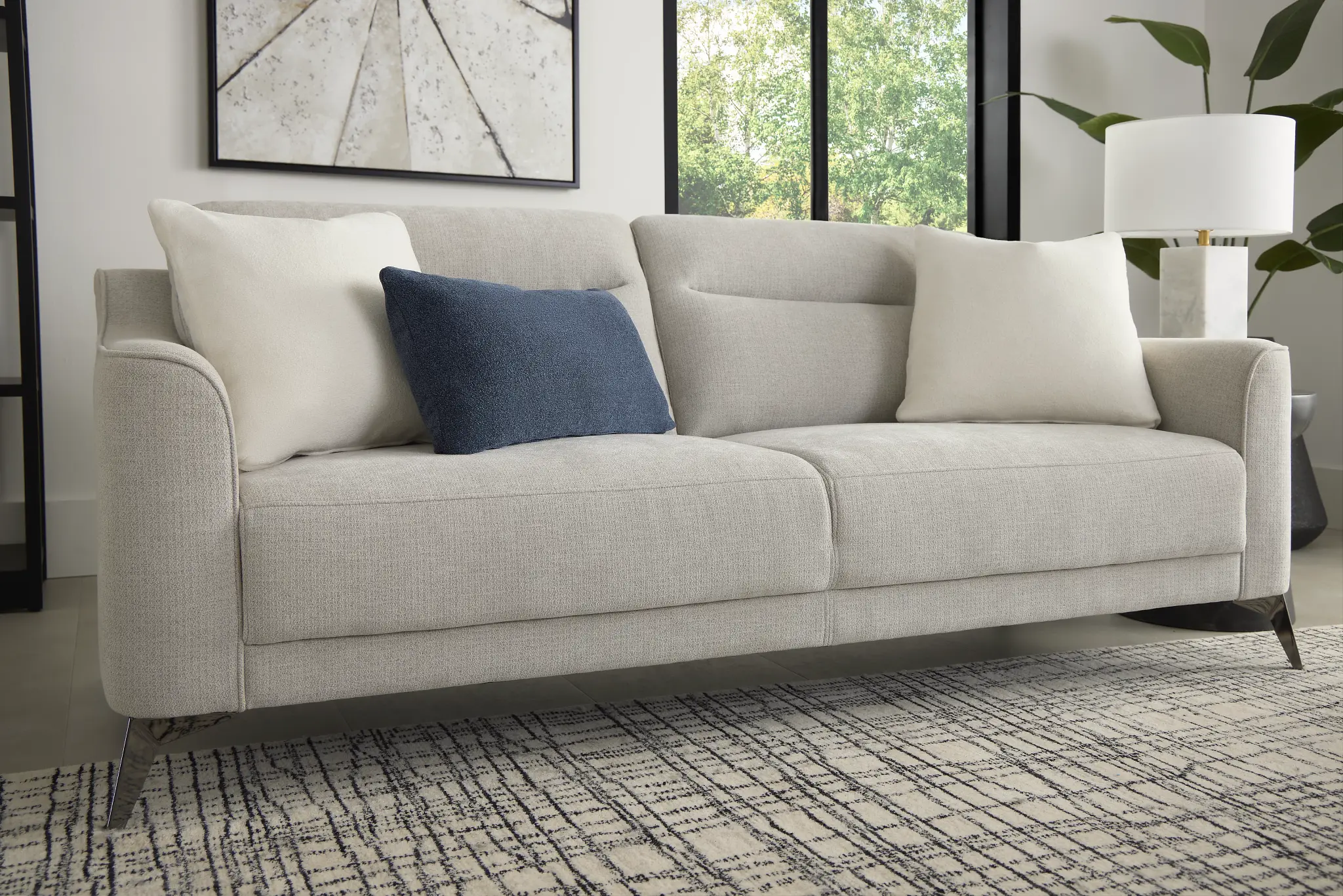 Talia Gray Fabric Sofa Talia Gray Fabric Sofa