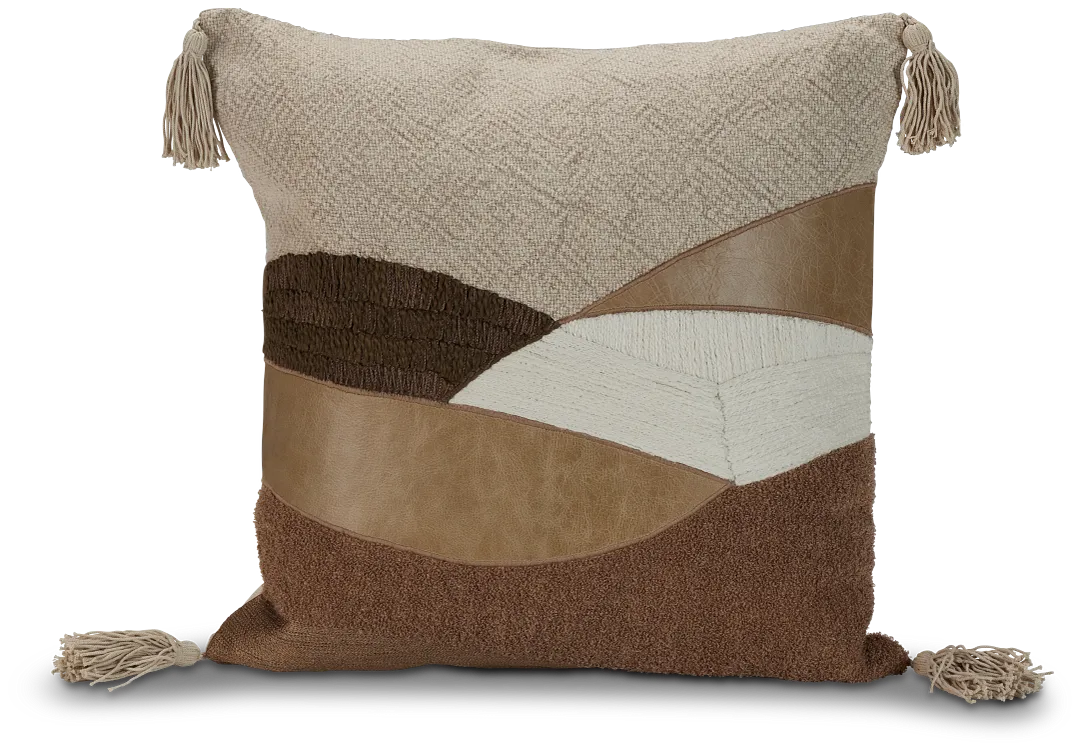 Carvan Beige 18" Accent Pillow