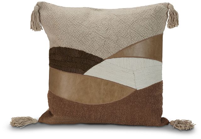 Carvan Beige 18" Accent Pillow