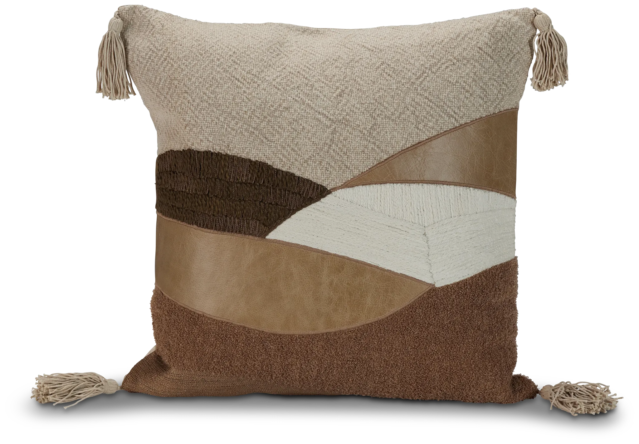 Carvan Beige 18" Accent Pillow
