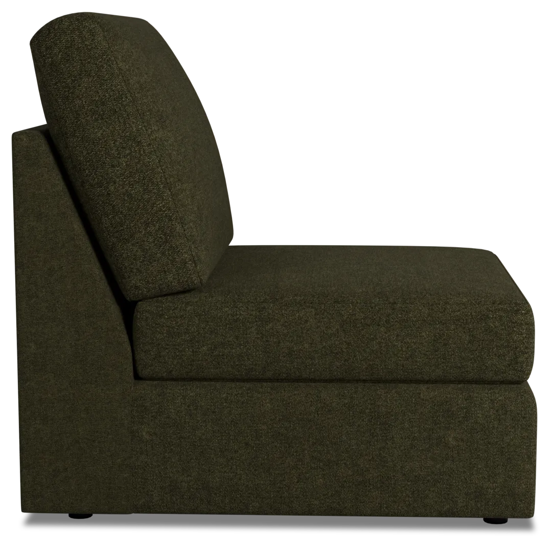 Citymod Green Fabric Armless Chair