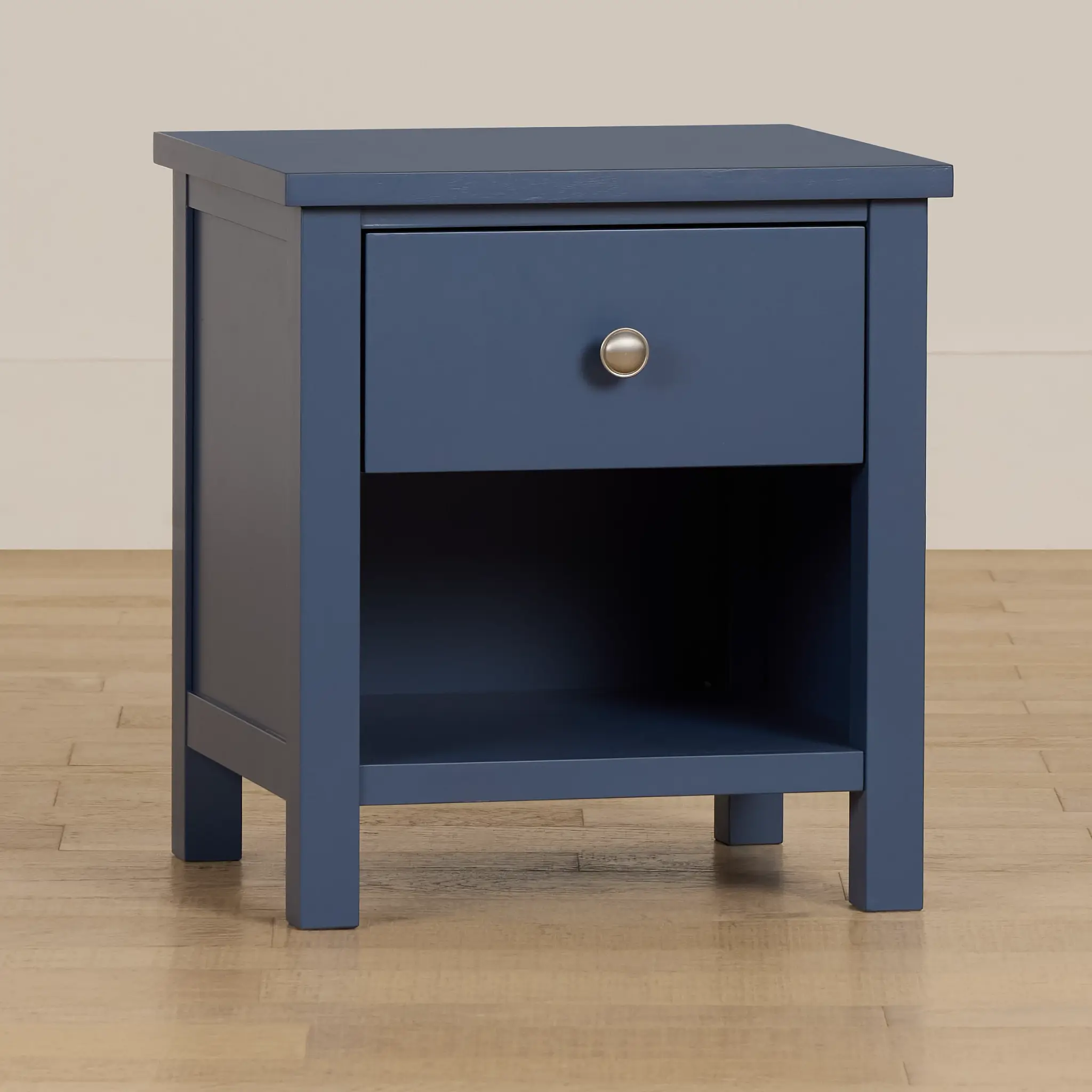 Charleston Dark Blue 1-drawer Nightstand Charleston Dark Blue 1-drawer Nightstand
